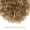 Hoyols Hair Bands Hair Ties Elastic Rubber Bands Ponytail Mini Soft for Women Girl 1000 Piece Pack Golden Color (Gold Metal) TPR