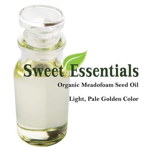 Sweet Essentials Premium Organic Meadowfoam Seed Oil, Imported From Canada, 16oz with Pump, 100% Pure, Cold Pressed - For Hair, Skin and Nails | Perfect Carrier Oil | Also Excellent For Mature Skin