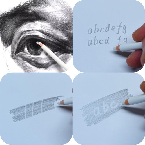 Pencil Erasers 10-Pack - Precision Eraser for Drawing＆Exams, White Magic Erasers for Kids Classroom, Erasers for Pencils Teacher Supplies & Office Necessities (2025 Back to School Supplies)