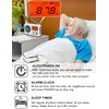 ZHIWHIS Portable Radio, AM FM Shortwave Digital Tuner with Best Reception, Battery Operated Clock Radios with Sleep Timer and Preset Function, Stereo Receiver with Alarm Clock for Home ZWS-8801