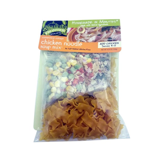 Frontier Soups Homemade In Minutes Connecticut Cottage Chicken Noodle Soup, 4.5-Ounce Bags (Pack of 4)