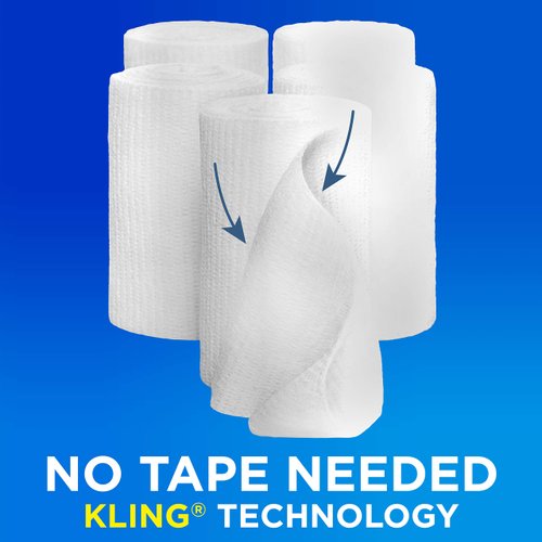 Band Aid Brand of First Aid Products Flexible Rolled Gauze Dressing for Minor Wound Care, Soft Padding and Instant Absorption, 4 Inches by 2.1 Yards, Value Pack 5 ct