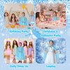 Princess Dress Up Toys Princess Dress Up Clothes, 11Pcs Princess Cape with Crown, Princess Dresses for Girl 3-6 Birthday Gift