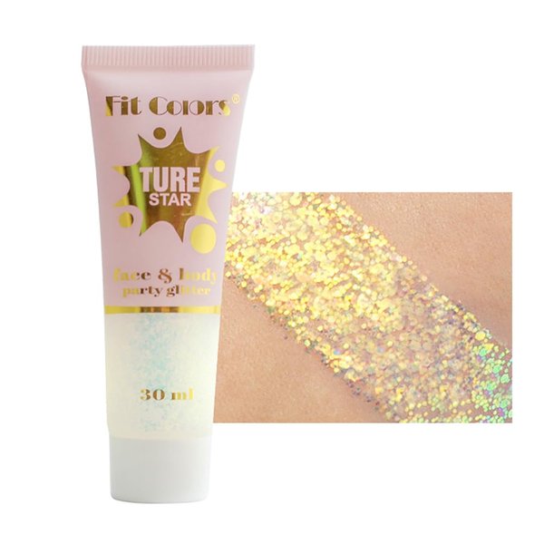 GL-Turelifes Holographic Body Glitter, Chameleon Face Glitter Mermaid Liquid Eyeshadow Fine Glitter for Body, Face, Hair, Halloween Wedding Festival Glitter Sparkling 1.06oz (#01 White)