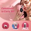 BECOSEFU Electric Nail Drill Machine - 35000RPM Electric Nail File Portable Nail Drill Professional Rechargeable, Acrylic Gel Grinder Buffer Tools Manicure Pedicure Polishing Nail Drill, Pink