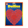 Hygloss Products Heart Paper Doilies – 6 Inch Red Lace Doily for Decorations, Crafts, Parties, 100 Pack