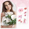 Molain 20 Sheets X-Ray Flowers Temporary Tattoos for Women, Watercolor Rose Lily Floral Tattoos Arm Fake Flower Tattoo Stickers Body Art Waterproof Tattoo Stickers