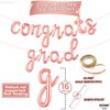 KatchOn, Rose Gold Congratulations Balloons - 16 Inch | Script Congrats Grad Balloons for Graduation Decorations Class of 2024 | 2024 Graduation Balloons, Graduation Balloons Class of 2024 Decorations