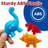 TMBLNEP Montessori Learning Toys for Toddlers, Matching Letters Fine Motor Toy, Double-Sided 26 PCS ABC Dinosaur Alphabet Games for Kids Ages 3-5 (Letters)