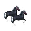 Set of 2 Galloping Black Horse Jumbo 43" Foil Party Balloons