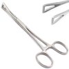 AAProTools New 6" Pennington Forceps Clamp Un-slotted Standard Body Piercing Tool Locking Tweezers