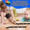 Hoarost 16 Pcs Wooden Train Cars DIY Unfinished Magnetic Train Cars Toys for Train Theme Party Decorations Birthday Supplies DIY Crafts Projects
