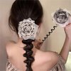 Traceless Spiral Hair Ties Ponytail Braids Fixed Elasticity Hair Rope Flower Telephone Wire Elastic Hair Bands Women Hair Ties Accessories