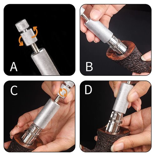 Professional Tobacco Pipe Reamer Tool Adjustable Stainless Steel Carbon Scraper Pen Drill Bit Tamper Pokers Fits Most Size