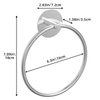 Nickel Brushed Bathroom Towel Ring - SUS304 Stainless Steel Bathroom Towel Rack, Susswiff Adhesive Wall Mounted Hand Towels Holder, Towel Hanger for Bathroom Organizer, Kitchen Storage