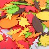Konsait Bulk 540pcs Thanksgiving Foam Stickers,Fall Leaf Stickers Adhesive Foam Maple Leaves Stickers Art Craft Scrapbooks Supplies Thanksgiving Autumn Party Decoration