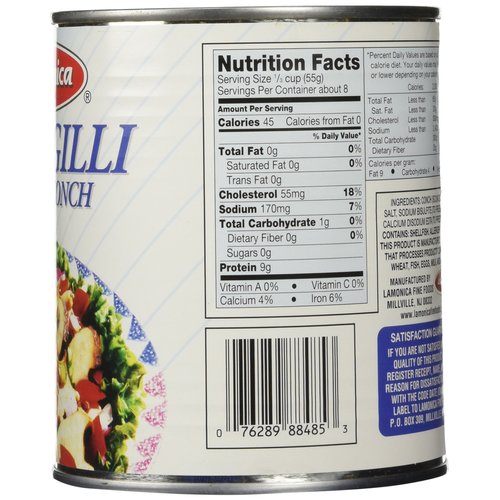 Lamonica Fine Foods Scungilli, Sliced Conch, 29-Ounce