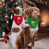 Christmas Dog Bandanas, 2 Pack Grinchs Bandanas for Dog Costume, Reversible Grinchmas Dog Bandana Holiday Dog Scarf Pet Collar for Small Medium Dogs Cats