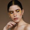 AOZUO 5Sheets Glitter Freckles Face Tattoo, Face Metallic Temporary Tattoo Stickers Eye Gold Freckles Glitter Tattoo Waterproof Makeup Accessories for Women Girls Halloween Rave Dancer Costume Parties