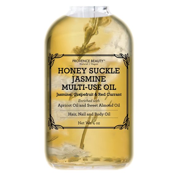 Provence Multi-Use Face, Body & Hair Oil - Hydrates Skin, Restores Shine - With Apricot, Coconut Oil & Vitamin E - 4 Fl Oz