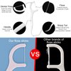 200 Count Dental Floss Picks Individually Wrapped, Eyxformula Oral Care Flossers for Adults & Kids, Travel Dental Picks for Teeth Cleaning, Tight Spaces Cleaning, Plaque Remover(4 Pack)