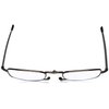 Foster Grant Men's Gideon Rectangular Reading Glasses, Black/Transparent, 64 mm, +1.50