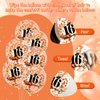 16th Birthday Balloons for Girls Boys 18Pcs Orange Happy 16th Birthday Latex Balloons Orange 16th Birthday Party Decorations for Kids 16th Birthday Anniversary Fall Halloween Party Supplies 12 Inch