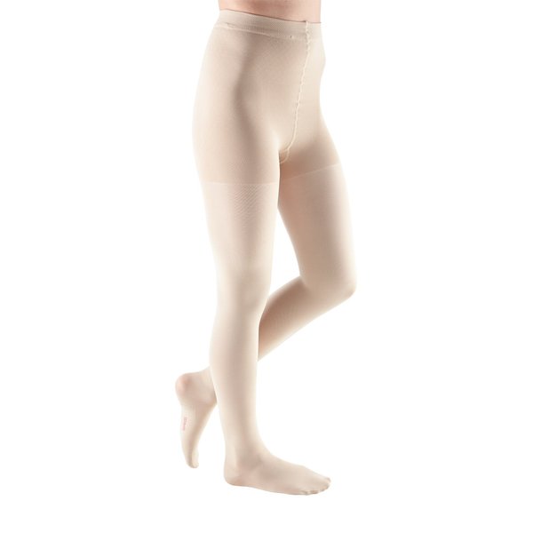 mediven Comfort for Women, 20-30 mmHg, Closed Toe, Compression Pantyhose - Wheat, III, Standard