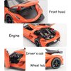 Therina Toy Cars Model Koenigsegg Jesko Orange Alloy Collectibles Die-cast Vehicles with Sound and Light