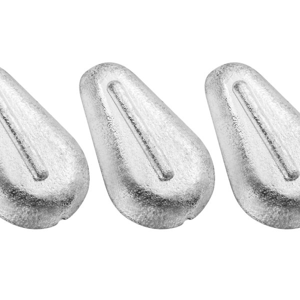 Dr.Fish 5 Pack Fishing No-Roll Sinker Fishing Lead Weights Catfish Pompano Halibut Bass, 4oz