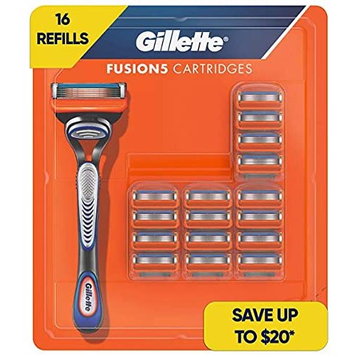 Gillette Fusion5 Men's Razor Blade Refills, 16 Cartridges (packaging may vary)