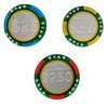 Casino Poker Chips - Belgian Milk Chocolate Coins, Kosher Certified Dairy, Non GMO (Half-Pound)