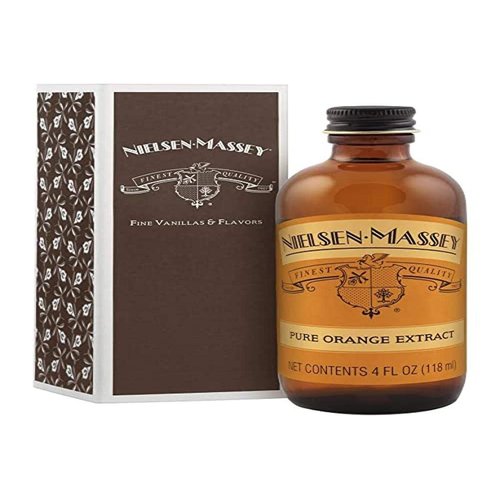 Nielsen-Massey Pure Orange Extract for Baking, Cooking and Drinks, 4 Ounce Bottle with Gift Box