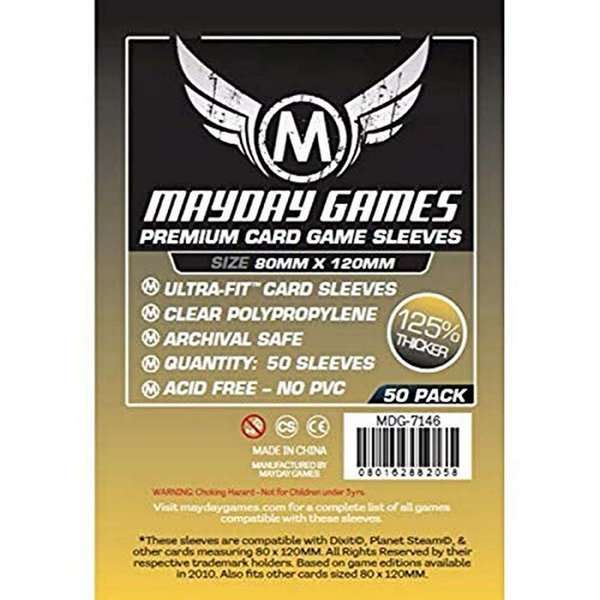 50 Mayday 80 x 120 Dixit Premium Card Sleeves Board Game