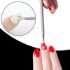 16 Pcs Cuticle Pusher Remover and Cutter, Stainless Steel Nail Gel Remover Nail Scraper Metal Cuticle Pusher Triangle Cuticle Peeler Scraper for Fingernails and Toenails