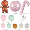 Christmas Balloon Garland Arch Kit, 119Pcs Christmas Balloons with Candy Cane Balloons for Christmas Party Decorations Xmas New Year Christmas Birthday Party Supplies