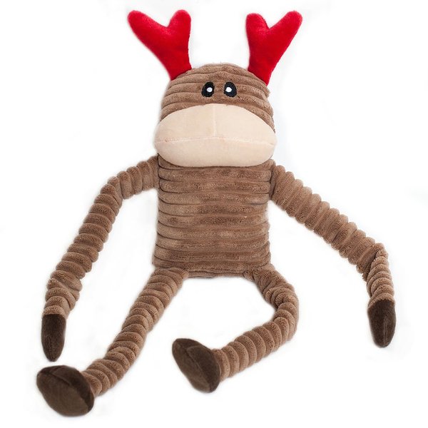 ZippyPaws Holiday Crinkle Reindeer Jumbo