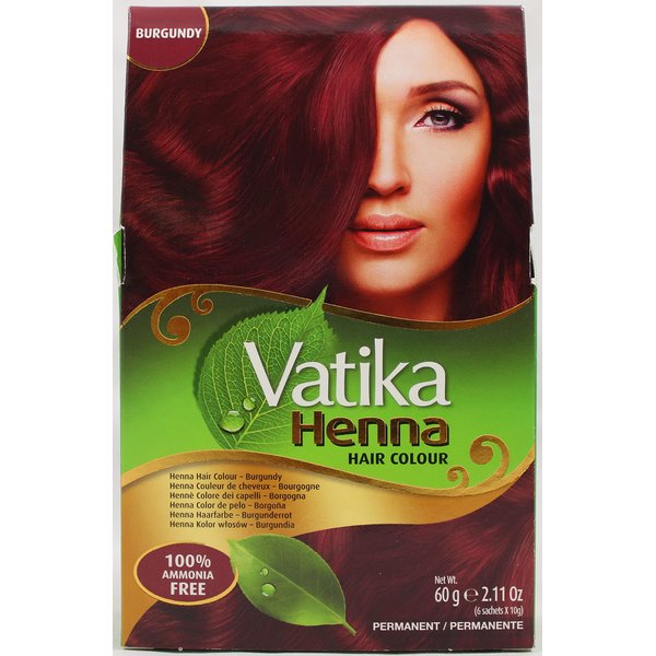 Vatika naturals Henna Hair Color - Burgundy [Pack of 3]