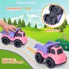 Toddler Toys for 1 Year Old Girl, Dump Truck Toys and Mixer Cement, BPA Free, Phthalates Free, PVC, Outdoor Toys for Toddlers 1-3, Ideal Toy Cars for 1 2 3 4 Year Old Girls Christmas Birthday Gift