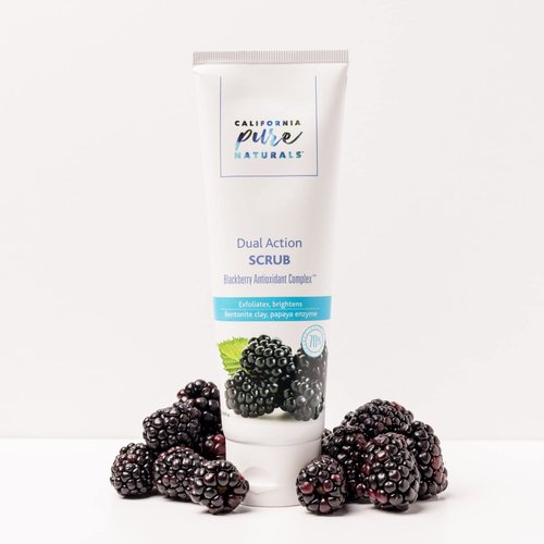 CPN California Pure Naturals California pure naturals dual action scrub. exfoliating face wash for soft & polished skin (4.0 oz), 4 Ounce