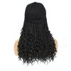 AliRobam Hat Wigs Baseball Cap with Goddess Senegalese Twist Braids Hair extensions Hat With Curly Fly Ends Braided Hair attached for Black White woman (14inch, 1B)