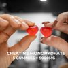 Booty Bites Creatine Monohydrate Gummies, 5g, Natural Supplement, Booty Lift, Post Workout Recovery, Muscle Builder, Boost Energy, Gluten Free, Cranberry Flavor (150)