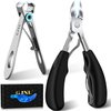 Podiatrist Toenail Clippers for Seniors Thick toenails, Super Sharp Nail Clipper Set, Toe Nail Clippers for Ingrown Manicure & 18mm Wide Opening Nail Clippers for Men ingrown toenail Removal kit