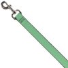Dog Leash Solid Rainforest Green 4 Feet Long 0.5 Inch Wide