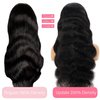 CUMASE 13x6 Lace Front Wigs Human Hair 200 Density HD Lace Front Wigs Human Hair Body Wave Lace Front Wigs Human Hair Pre Plucked with Baby Hair Glueless Wig Natural Color 24 Inch