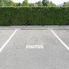 SmartSign 12 x 30 inches Visitor Reusable Stencil with 6" Letter Height, 63 Mil Plastic, Easy to Wash, for Parking Lots, Schools, Hospitals, Event Venues, Office Buildings, USA Made