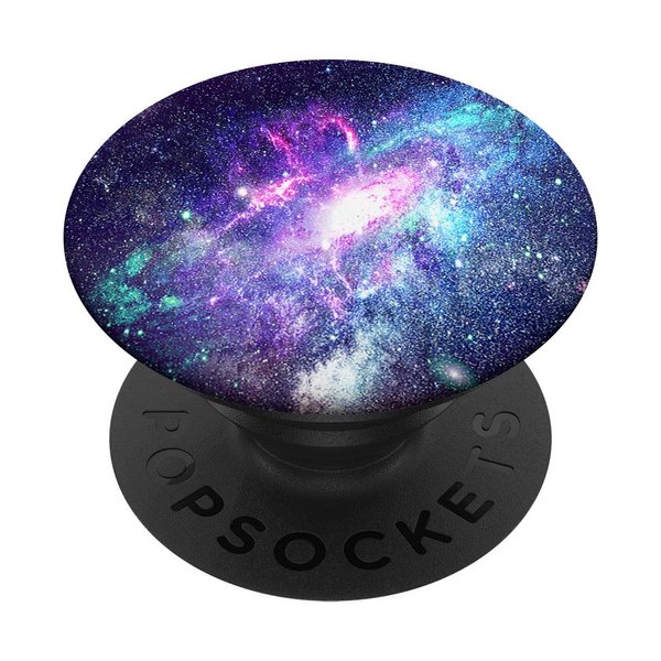 Purple Teal Aqua Nebula Outer Space Pattern Science STEM Art PopSockets PopGrip: Swappable Grip for Phones & Tablets