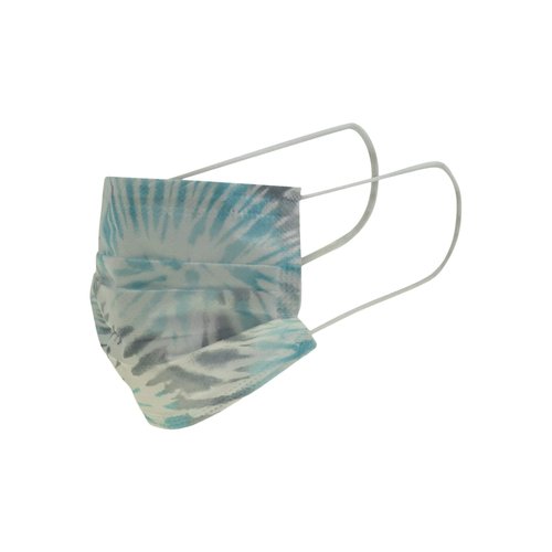 Juicy Couture 3-Ply Disposable Face Masks Gray Solid/Tie Dye Travel Pack (10 Masks)