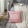 Emvency Throw Pillow Cover Cute Burlap Pink Blush Sparkle Monogram Decorative Pillow Case Home Decor Square 16 x 16 Inch Pillowcase