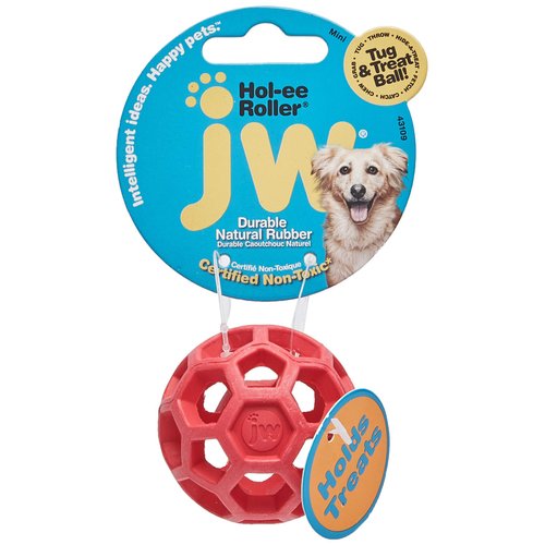 JW Pet Company Mini Hol-ee Roller Dog Toy, Colors Vary - Pack of 3, Small